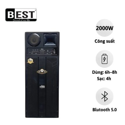 LOA KÉO KARAOKE ĐIỆN DI ĐỘNG BEST B-9200