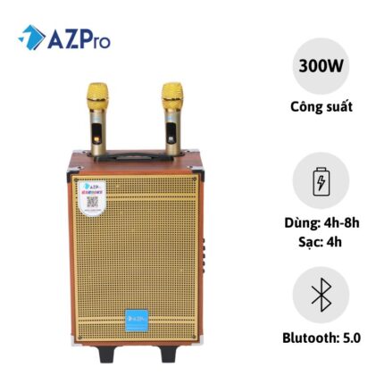 Loa Kéo AZ-V11 Vàng Bas 25