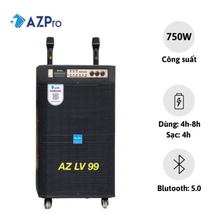 Loa Kéo Karaoke Liền Vang Cap Cấp AZ-LV99 (Bas 40 Liền Vang)